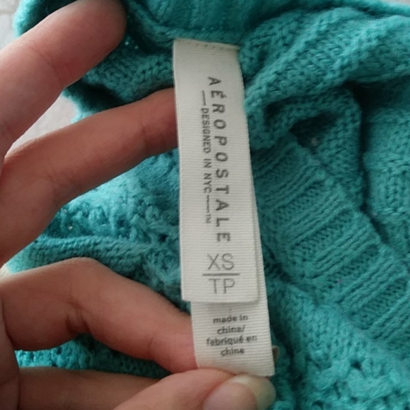 Aeropostale Turquoise Knit Sweater - Picture 3 of 3